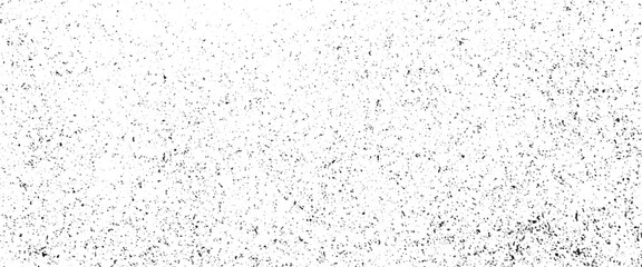 Old dark dirty crumbling grungy wall of ancient facade, dark noise granules, Vector grunge overlay texture. Black and white background.

