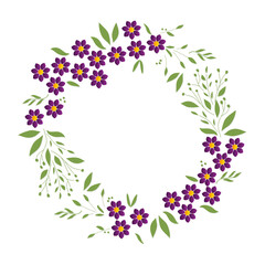 frame with flowers, floral border