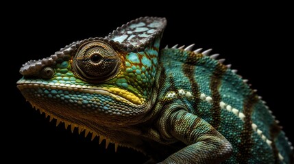 Fototapeta premium iguana on a tree