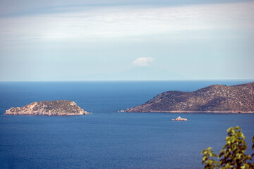 view of the sea and mountains, greece, grekland, mediterranean, EU,summer, Mats, alonisoss