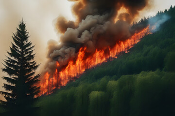 A bushfire, a catastrophic event