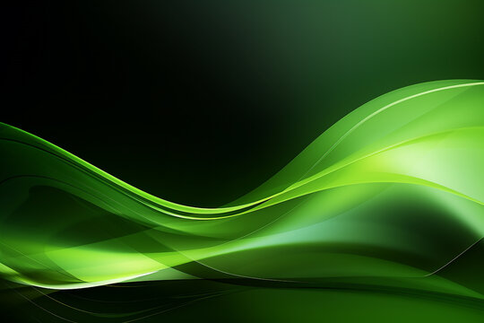 Modern abstract background in green tones, Generative AI image