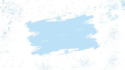 White background with blue paint strokes