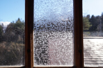 window in the snow