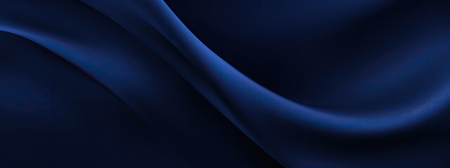 Fototapeta premium Abstract dark blue background. Silk satin. Navy blue color. Elegant background with space for design. Soft wavy folds.