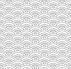 Seamless geometric ornament .Black and white repeating geometric texture.