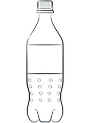 Sketch Soda Plastic Bottle Empty Soft Drink