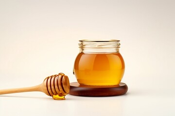 Closeup of Clear Manuka Honey Jar