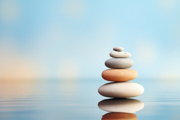 Zen stones for life balance background. Spa therapy and meditation concept