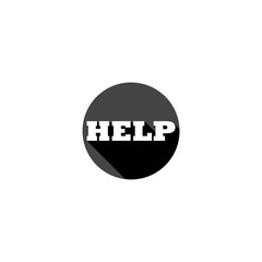 Help icon isolated on white backgrounde