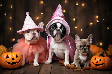 Three dogs - Halloween Costume Party