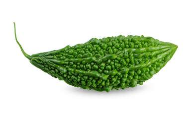 bitter gourd isolated on white background.