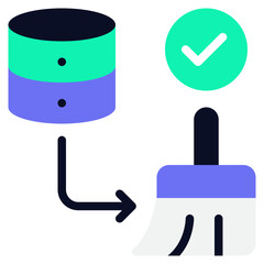 Data Cleansing Icon