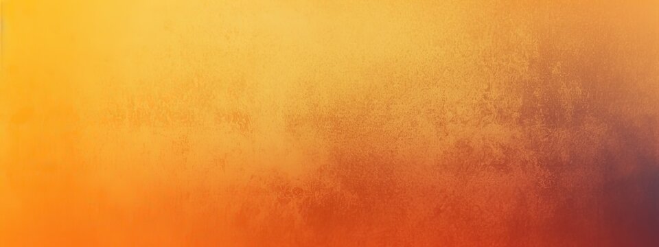 Fiery Yellow Burnt Orange Copper Red Brown Gray Black Abstract Background. Color Gradient, Ombre. Rough Grainy Noise Grungy Texture. Glow Light Shine. Template. Empty Space. Autumn, Halloween.Colorful