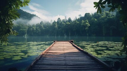 Fototapeta premium lake in the mountains