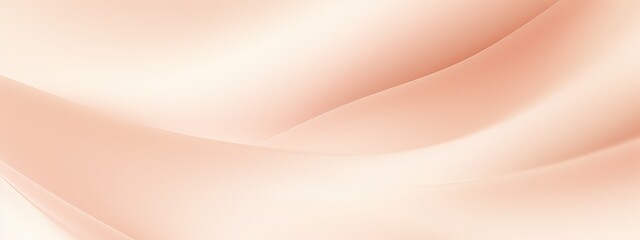 Light pale tender peach pink beige white silk satin fabric. Elegant luxury abstract background for design. Color gradient. Lines. Curtain. Drapery. Soft folds. Gentle. Template. Baby birthday, newborn