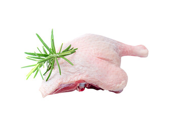 Raw Duck Legs, Uncooked Poultry Meat, Fresh Duck Quarter, Duck Leg