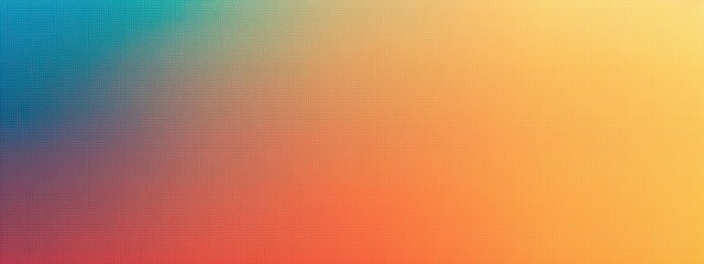 Yellow orange gold coral peach pink brown teal blue abstract background for design. Color gradient, ombre. Matte, shimmer. Grain, rough, noise. Colorful. Template - obrazy, fototapety, plakaty