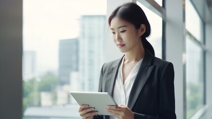 portrait of a businesswoman in office