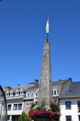 Fototapeta na wymiar Obelisk in old Town Malmedy