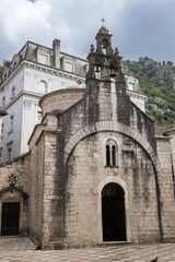 Fototapeta na wymiar Church of Saint Luke in Kotor Old City, Montenegro