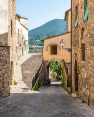 Fototapeta premium The beautiful city of San Gemini and its medieval historic center. Province of Terni, Umbria, Italy.