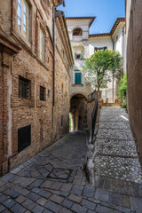 Fototapeta na wymiar The beautiful city of San Gemini and its medieval historic center. Province of Terni, Umbria, Italy.
