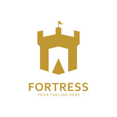 Fortress Logo Template in Vector Shape