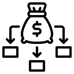 Diversification icon can be used for uiux, etc