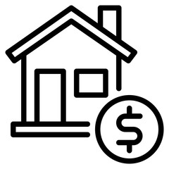 Real Estate Investment icon can be used for uiux, etc