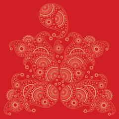 abstract mandala background vector design