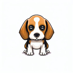 Cozy Companion: Isolated Cute Dog, Generative AI