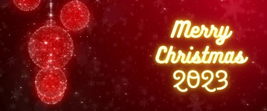 Merry Christmas 2023 introduction and promotional video, company and organizational message Christmas template