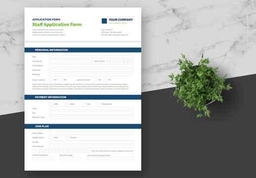 Blue Business Consultant Form