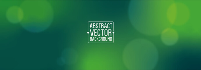 Dark-Green Defocused Background with Gradient, Spots and highlight with Blurred shapes. 