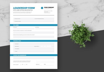 Blue Green Leadership Registration Form