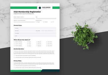 Green Membership Registration Form