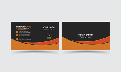 Modern and Simple Business card template design for corporate business