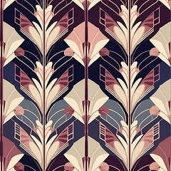 Seamless Art Deco-inspired Pattern