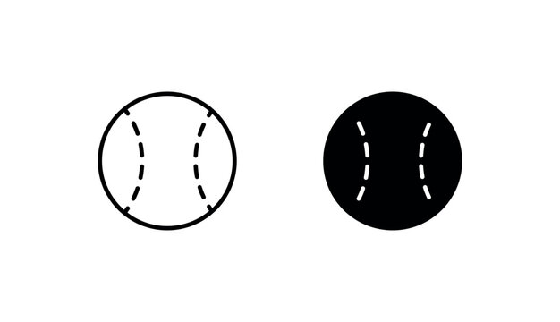 Base Ball icon design with white background stock illustration