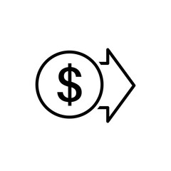 Illustration of Money Transfer Icon Design