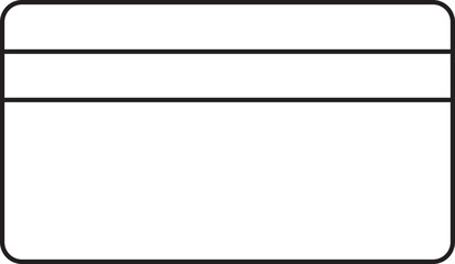 Credit card debit banking bank sign payment outline