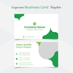 professional and clean style modern business card template design