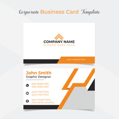 digital creative and stylish modern business card template design
