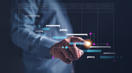 management, analysis, chart, dashboard, progress, planning, task, schedule, growth, team. touching at schedule, showing planning progress dashboard management. analysis schedule task for team as team.