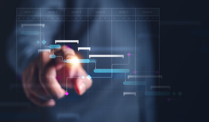 management, analysis, chart, dashboard, progress, planning, task, schedule, growth, team. touching at schedule, showing planning progress dashboard management. analysis schedule task for team as team.