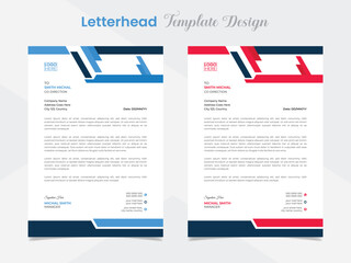 modern creative letterhead template design for business company