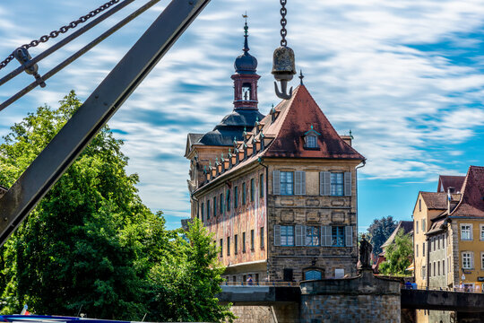 Bamberg altes Rathaus vom Kranen
