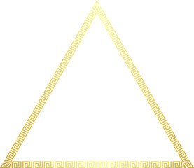 Triangle Frame Greek key pattern Greek meander pattern ornamental borders seamless meander pattern Luxury decorative golden frame gold picture frame golden frame ornamental borders decoration Antique 