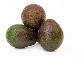 Fresh avocado cut out background PNG format. Avocado close-up.
